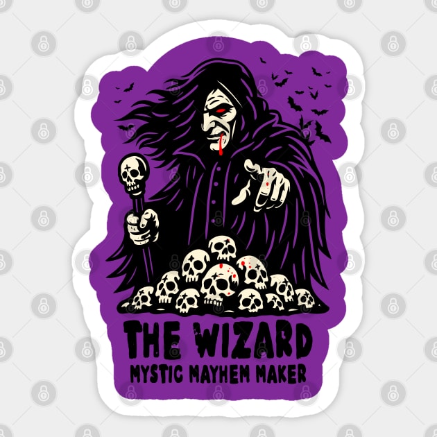 THE WIZARD Sticker by artslaves